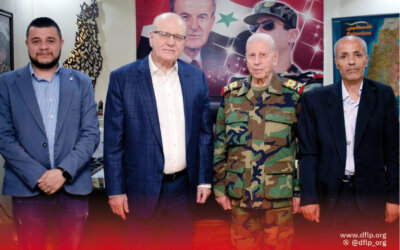 فهد سليمان يلتقي اللواء السلطي قائد جيش التحرير الفلسطيني