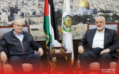 هنية يستقبل سليمان ويبحثان تطورات طوفان الأقصى والمشهد الوطني