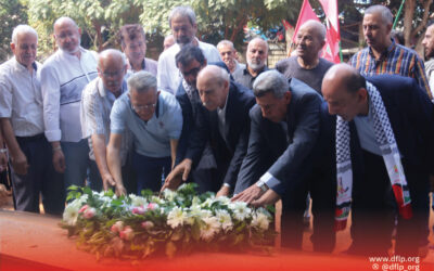 الديمقراطية تنظم مسيرة جماهيرية ووقفة وفاء للشهداء في الذكرى الثانية والأربعين لمجزرة صبرا وشاتيلا