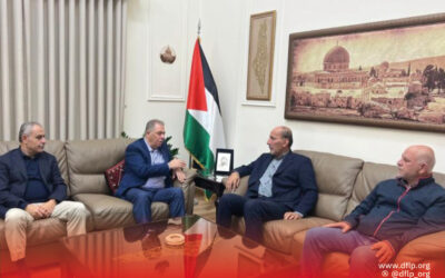 الديمقراطية: تعرض مع السفير أشرف دبور تداعيات العدوان الاسرائيلي على النازحين واللاجئين الفلسطينيين في لبنان