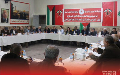 دائرة اللاجئين ووكالة الغوث في الجبهة الديمقراطية: وحدة الصف الفلسطيني واللبناني في مواجهة تهديدات الأونروا واستهداف حقوق اللاجئين