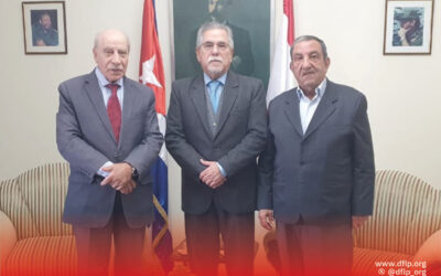 الديمقراطية تلتقي السفير الكوبي في لبنان: كوبا حليف وداعم صادق للشعب الفلسطيني ومقاومته، ندين القرار الأمريكي بإعادة إدراج كوبا على قائمة الدول الراعية للإرهاب