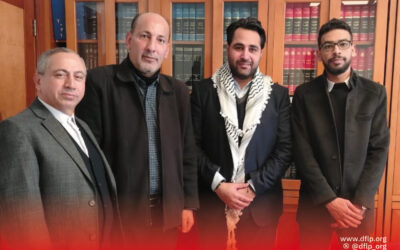 الديمقراطية تبحث مع النائب فراس حمدان أوضاع اللاجئين الفلسطينيين في لبنان