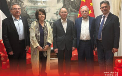 الديمقراطية تلتقي السفير الصيني لدى دولة فلسطين في رام الـله