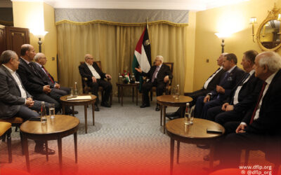 الرئيس محمود عباس يستقبل وفدا من الجبهة الديمقراطية