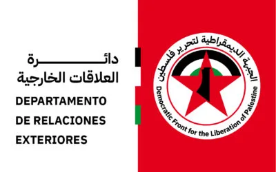 Dirección de Relaciones Exteriores del Frente Democrático: Las sanciones occidentales contra los colonos en Cisjordania no eximen al Estado ocupante de su responsabilidad