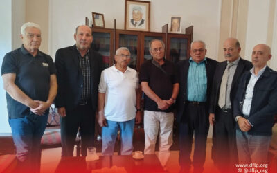 الديمقراطية تلتقي النائب الدكتور أسامة سعد وتعرض معه التطورات السياسية وأوضاع اللاجئين الفلسطينيين في لبنان