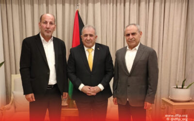 الديمقراطية تلتقي السفير الفلسطيني في لبنان، وتبحث معه الأوضاع الفلسطينية وقضايا اللاجئين