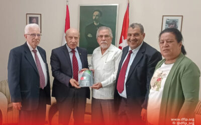 الديمقراطية تلتقي سفير كوبا في لبنان، نقف الى جانب كوبا في مواجهة الحصار الامريكي، ونثمن وقوفها الى جانب شعبنا ضد العدوان وحرب الابادة الاسرائيلية