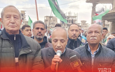 حسن عبد الحميد: مشاركة أبناء المخيمات الفلسطينية في احتفالات إحياء انتصار الثورة السورية تعبر عن الوفاء الأصيل لسوريا التي احتضنت الشعب الفلسطيني منذ النكبة