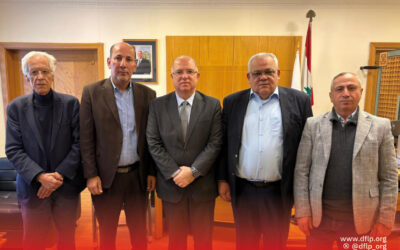 الديمقراطية تبحث مع وزير العمل اللبناني حق اللاجئين الفلسطينيين في العمل