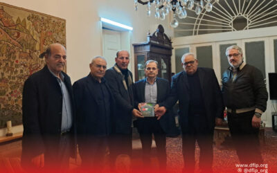 الجبهة الديمقراطية تلتقي النائب في البرلمان اللبناني الدكتور عبد الرحمن البزري وتبحث معه الأوضاع الفلسطينية وقضايا اللاجئين