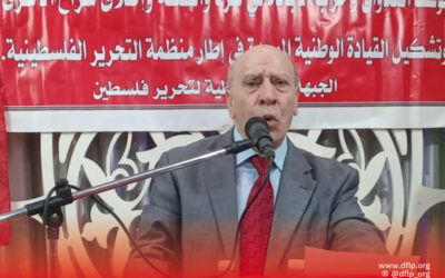 علي فيصل: في إحياء الذكرى الـ 57 لانطلاقة، ندعو لاستعادة الوحدة ووضع استراتيجية وطنية موحدة