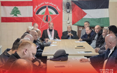 الديمقراطية: في الذكرى الـ57 لانطلاقتها، الحملة الأهلية لنصرة فلسطين وقضايا الأمة تلتقي قيادة الجبهة الديمقراطية في لبنان