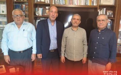 الديمقراطية تبحث مع وزير العمل اللبناني السابق مصطفى بيرم أوضاع اللاجئين الفلسطينيين في لبنان