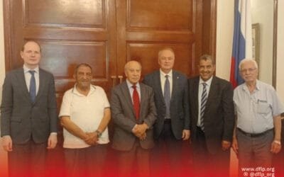 الديمقراطية تعرض مع السفير الروسي التطورات الفلسطينية، وتدعو للضغط على إسرائيل لتنفيذ اتفاق وقف إطلاق النار، ومواصلة الجهود الروسية لاستعادة الوحدة الوطنية