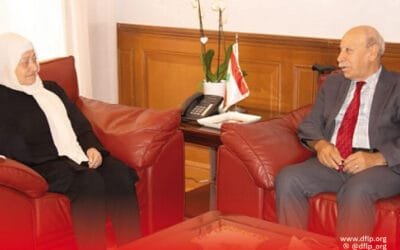 علي فيصل يلتقي بهية الحريري ويبحث معها تطورات القضية الفلسطينية وأوضاع اللاجئين